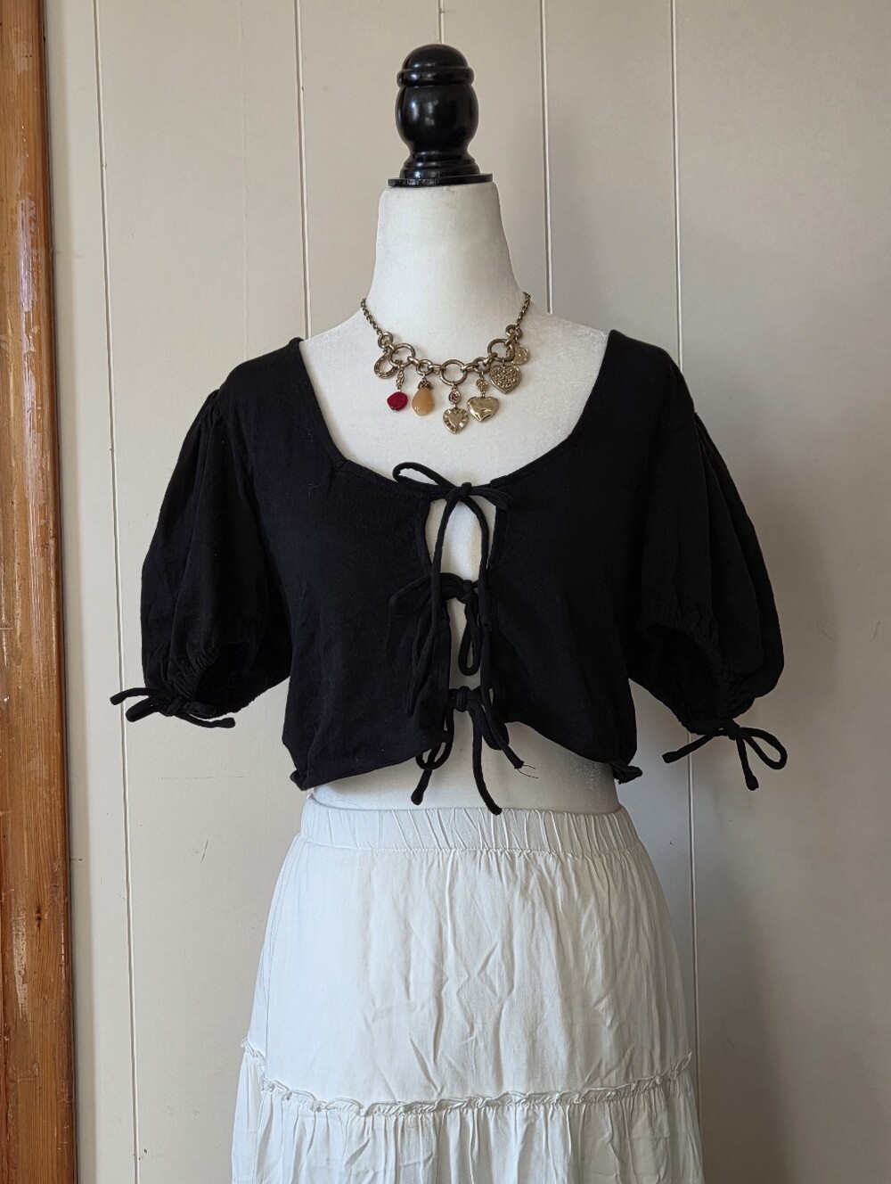Free People | "Kitty Tee" Tie-Up Cardigan| Sz Small